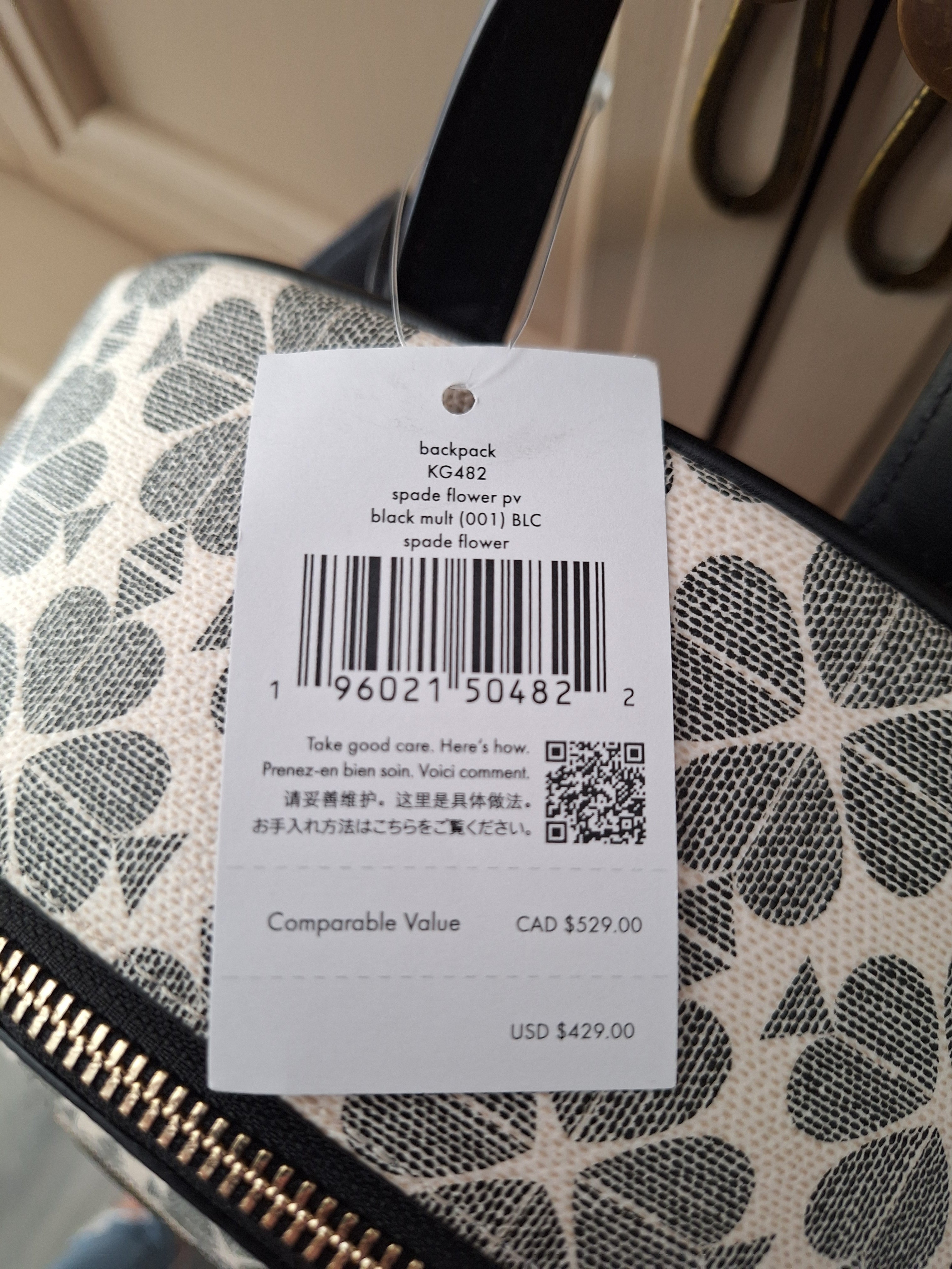 Kate Spade Mini Backpack NWT