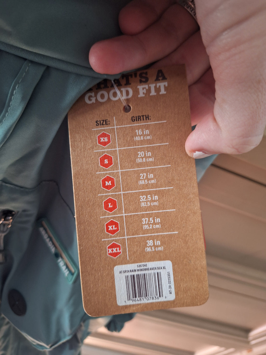 Arcadia Trail Waterproof Windbreaker for dogs size xl