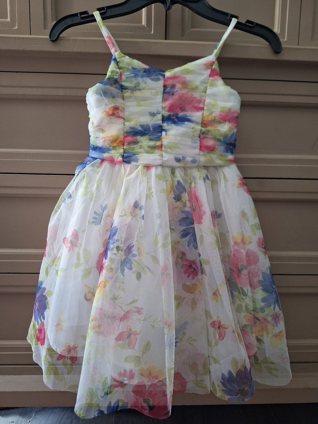 Girls Floral Spring Dress Size 4/5